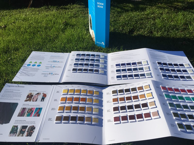 Denim Book which includes 200 yarn swatches