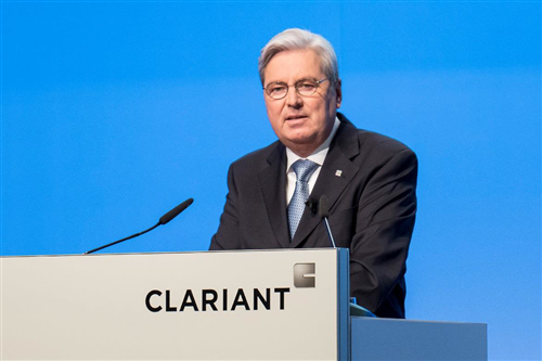 Hariolf Kottmann, Chairman of the Board of Directors, opens the 24th Annual General Meeting of Clariant AG