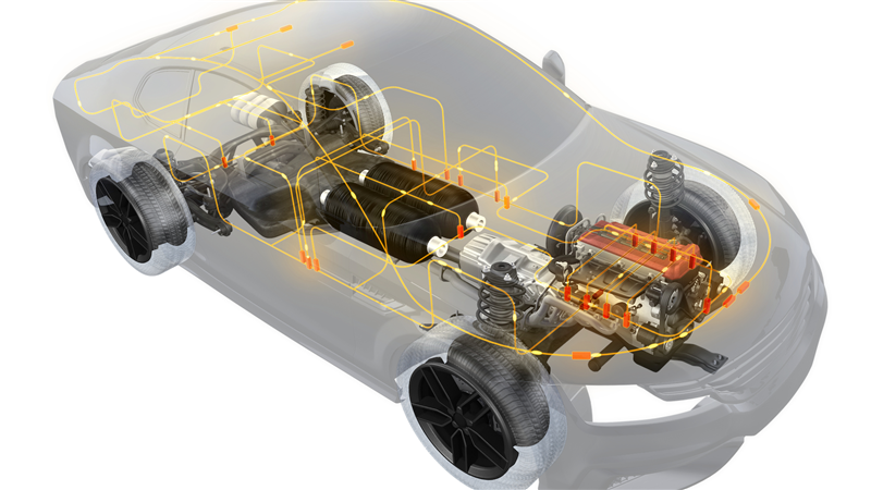 EMI Shielding with Plastic: future of metal replacement in electrical cars. (Photo: DSM Engineering Plastics)