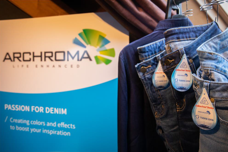 Archroma’s showcase at The Denim Window’s location in Amsterdam, Netherlands.