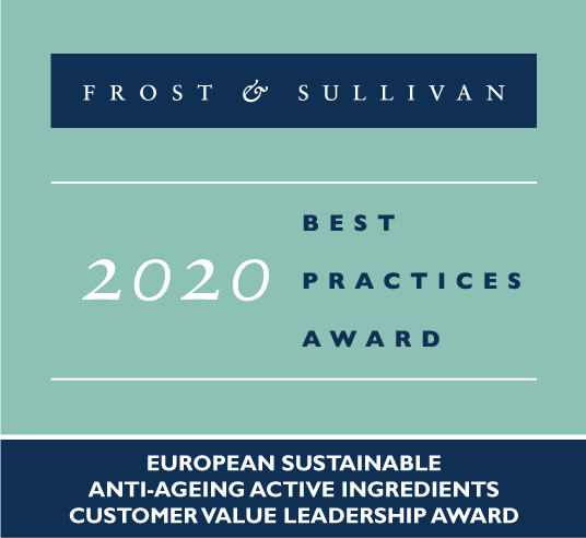 Clariant Active Ingredients wins Frost & Sullivan Award for its natural active ingredient Prenylium. (Award logo: Frost & Sullivan)
