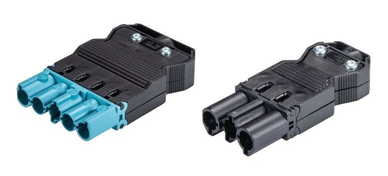 Connectors GST18i3 (3-pole) & GST18i5. (Photo courtesy: Wieland Electric GmbH)