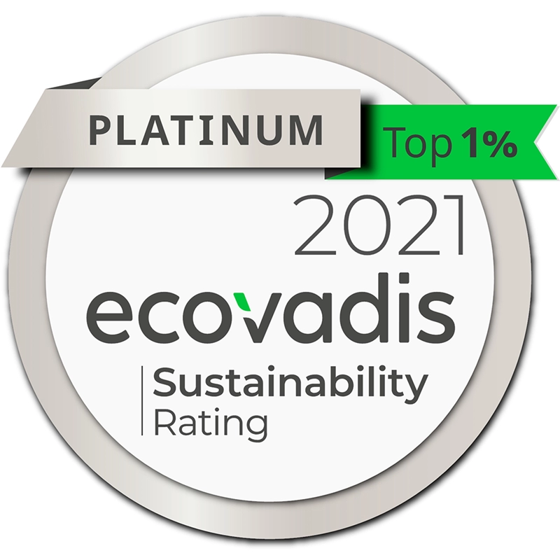Archroma awarded EcoVadis Platinum Medal for its CSR performance, joining top 1% best rated companies. (Photos: EcoVadis)