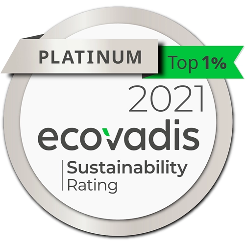 Archroma awarded EcoVadis Platinum Medal for its CSR performance, joining top 1% best rated companies. (Photos: EcoVadis)