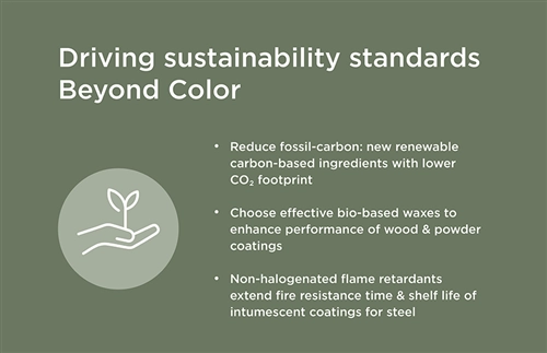 Clariant’s Beyond Color additives elevate possibilities for high-performing sustainable coatings.