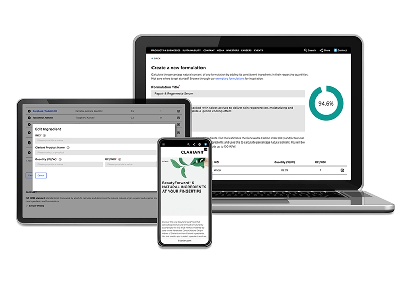 The BeautyForward Nº6 digital calculator makes it easy for formulators to select low fossil-carbon ingredients and give beauty consumers greater transparency on plant-based products.