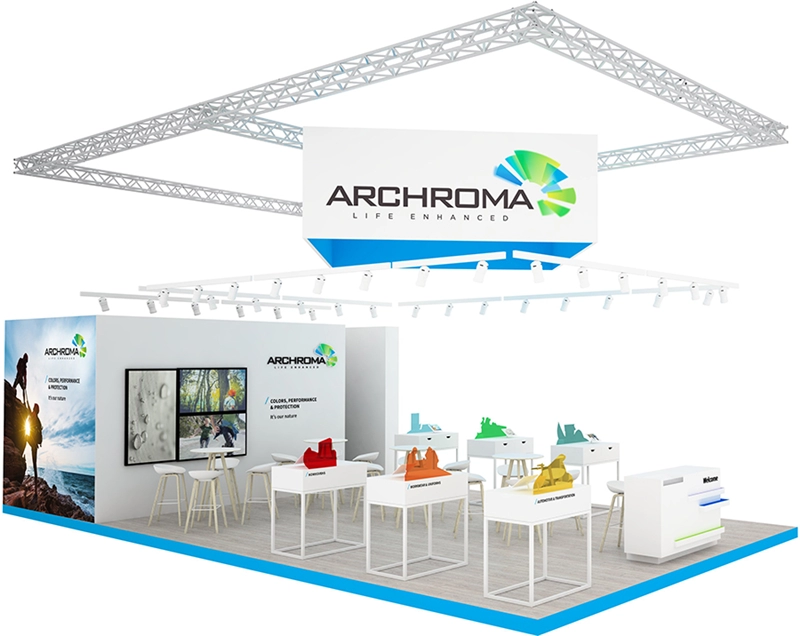 Archroma at Techtextil 2022 with enhanced sustainability, colors, performance and protection. (Photo: Archroma)