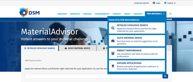 DSM Engineering Materials launches breakthrough online access to materials science expertise. (Photo: DSM Engineering Materials: DSMPR538)