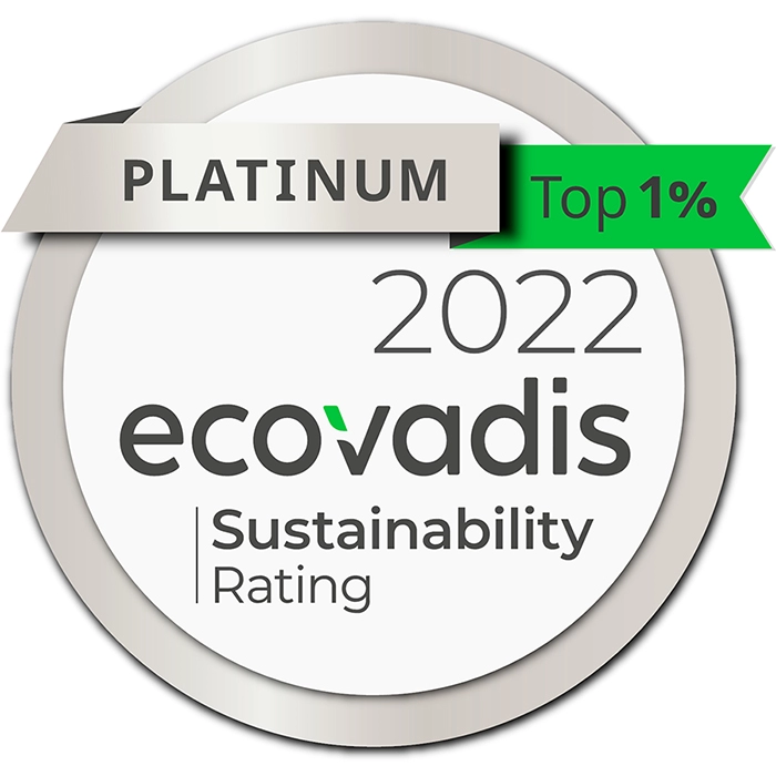 Archroma awarded EcoVadis Platinum rating for 2nd consecutive year, consolidating its position amongst Top 1% best rated companies. (Photo: Archroma)
