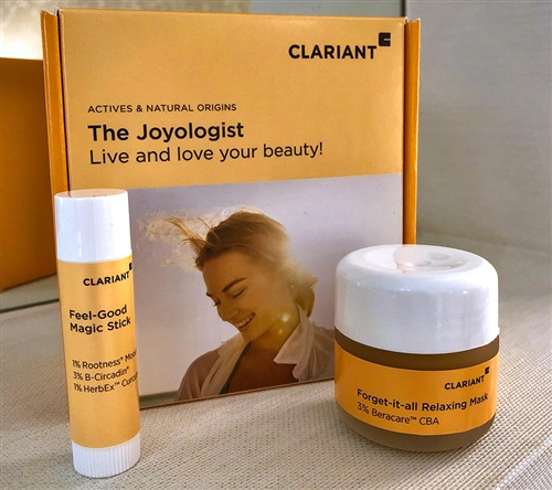 “The Joyologist” wellness formulations: The Feel-Good Magic Stick and Forget-It-All Relaxing Mask.
