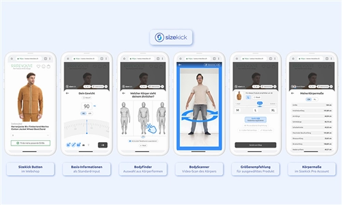 Munich-based startup Sizekick is launching a new technology to reduce size-related returns in e-commerce. © Sizekick